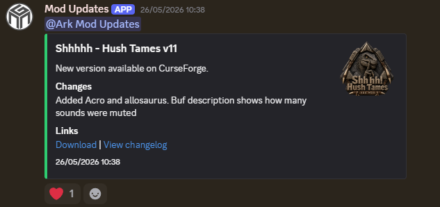 Discord release message
