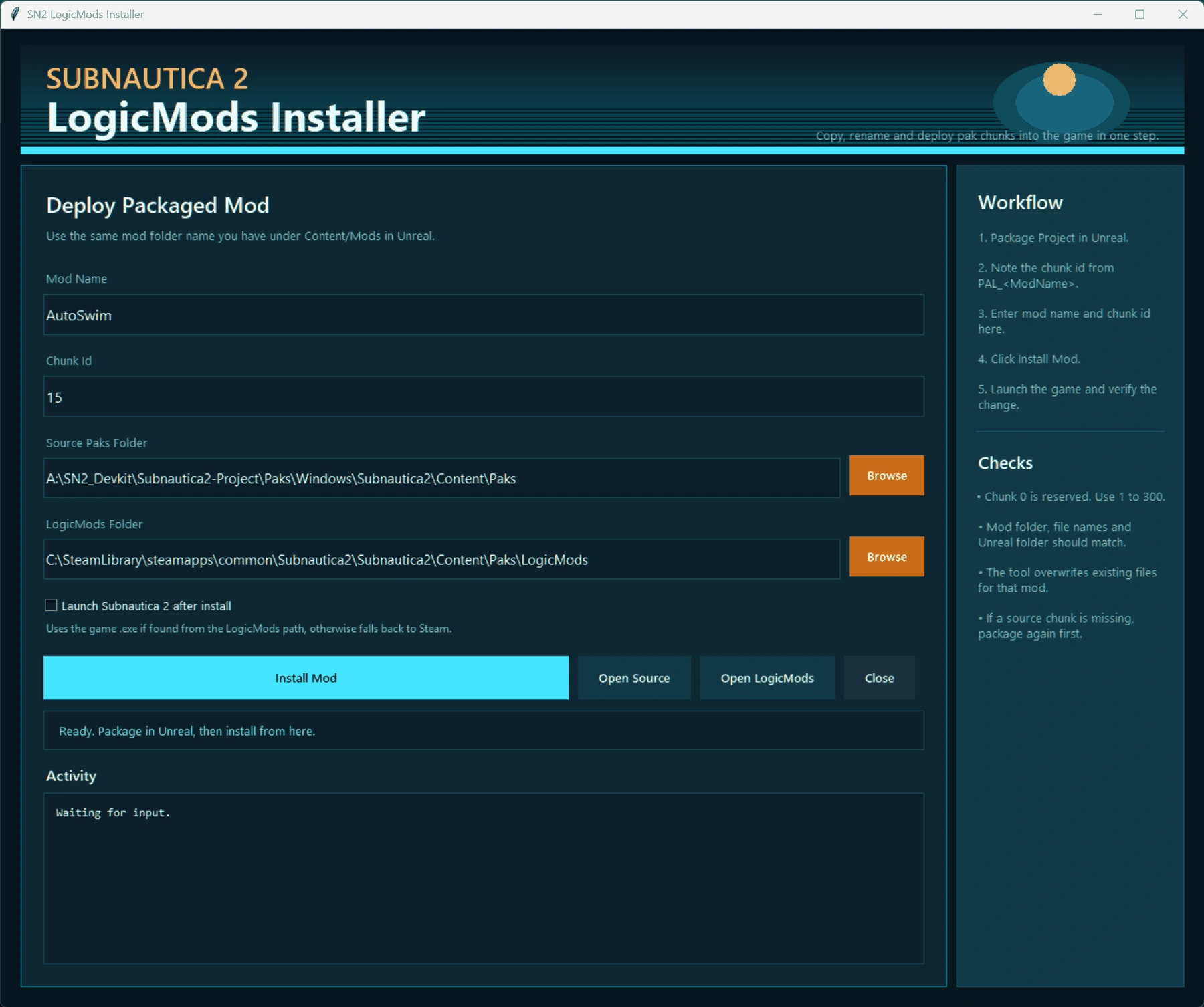 SN2 Mod Installer - Subnautica 2 Tool